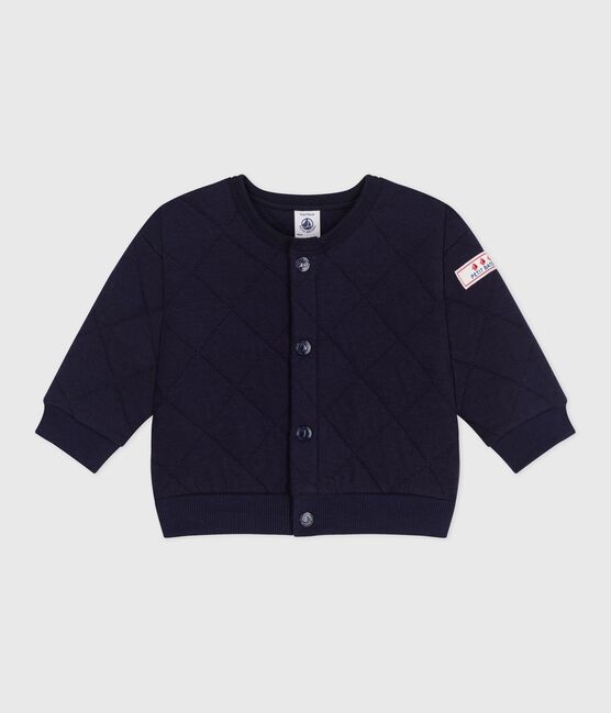 Cardigan bébé en coton épais uni SOIR