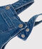 Salopette bébé en jean élasthanne jambes longues bleu BLEU DELAVE
