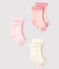 Trio de chaussettes bébé en tricot variante 1