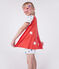 Pyjama short déguisement enfant en coton  cape phosphorescente blanc MARSHMALLOW/blanc MULTICO