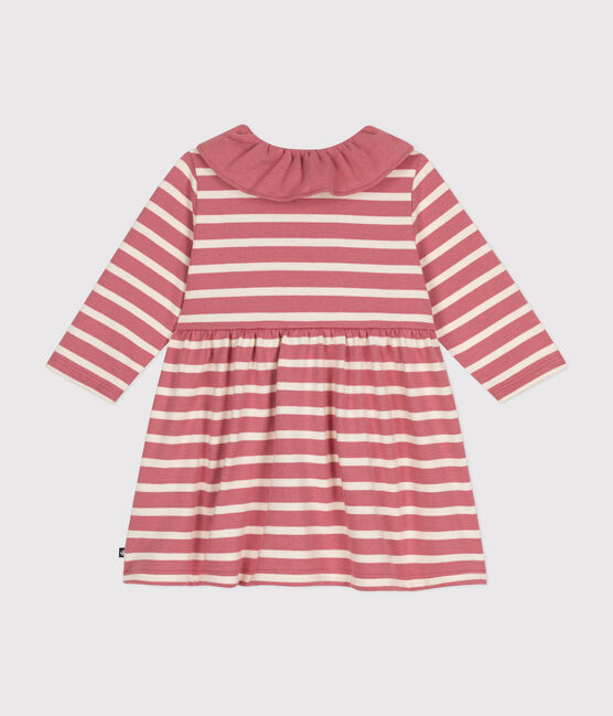 Robe manches longues en jersey épais bébé rose ROSEWOOD/ AVALANCHE