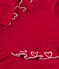 Robe bébé en velours côtelé manches longues unie rouge TERKUIT