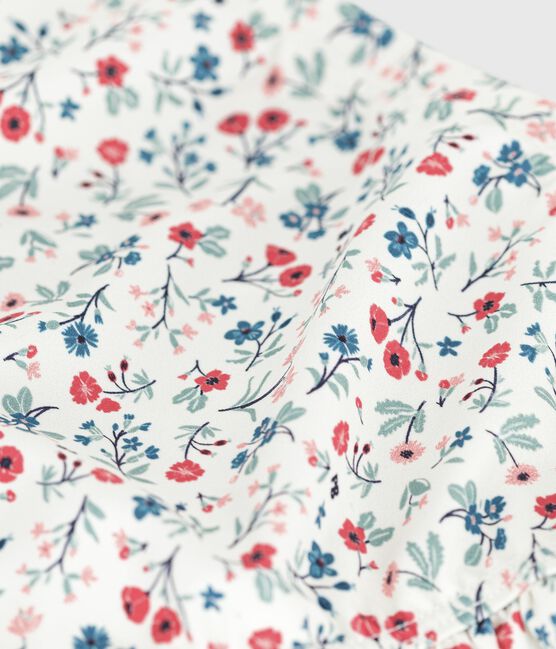 Culotte de bain bébé à volants, imprimée à fleurs blanc MARSHMALLOW/blanc MULTICO