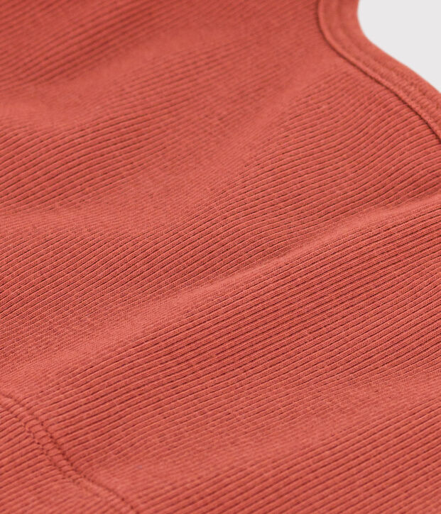 Brassi&egrave;re unie en coton et &eacute;lasthanne femme marron