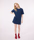 Chemise de nuit femme en coton manches courtes