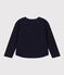 Sweatshirt en molleton enfant fille bleu SMOKING