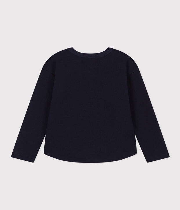 Sweatshirt en molleton enfant fille bleu