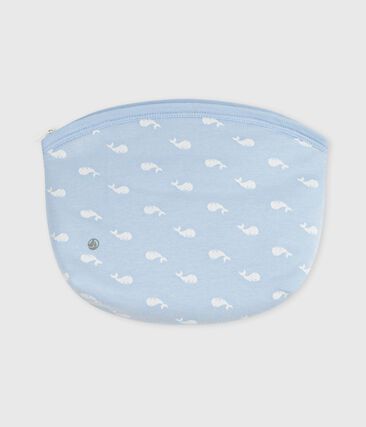 Pochette bébé en coton imprimé baleines