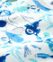 Dors-bien sans pression fonds marins bébé en coton blanc MARSHMALLOW/blanc MULTICO