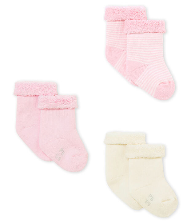 Lot de trois paires de chaussettes b&eacute;b&eacute; mixte multicouleur