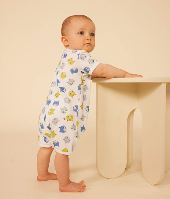 Lot de 2 combinaison courte en coton bébé variante 1