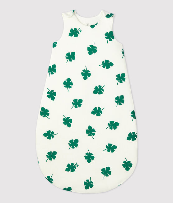 Gigoteuse bébé en coton blanc MARSHMALLOW/vert GAZON