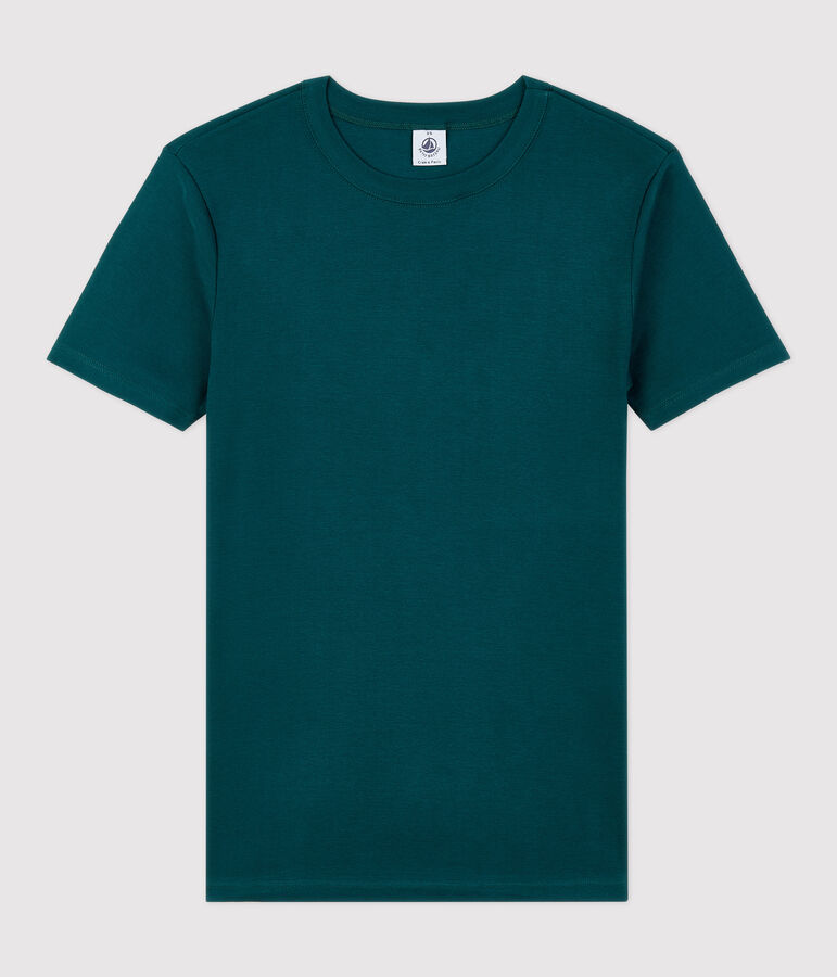 T-shirt col rond iconique en coton Femme vert
