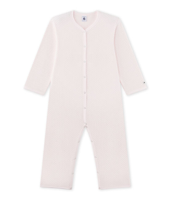 Combichaud fille en polaire rose VIENNE/gris MISTIGRI