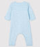 Bodyjama sans pieds étoiles bleues bébé garçon en côte bleu FRAICHEUR/gris CONCRETE