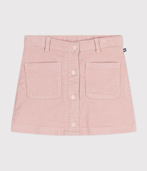 Jupe en velours enfant fille rose SALINE