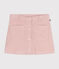 Jupe en velours enfant fille rose SALINE