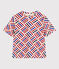 Tee-shirt LE BOXY en coton Femme blanc AVALANCHE+STOP/ MULTICO