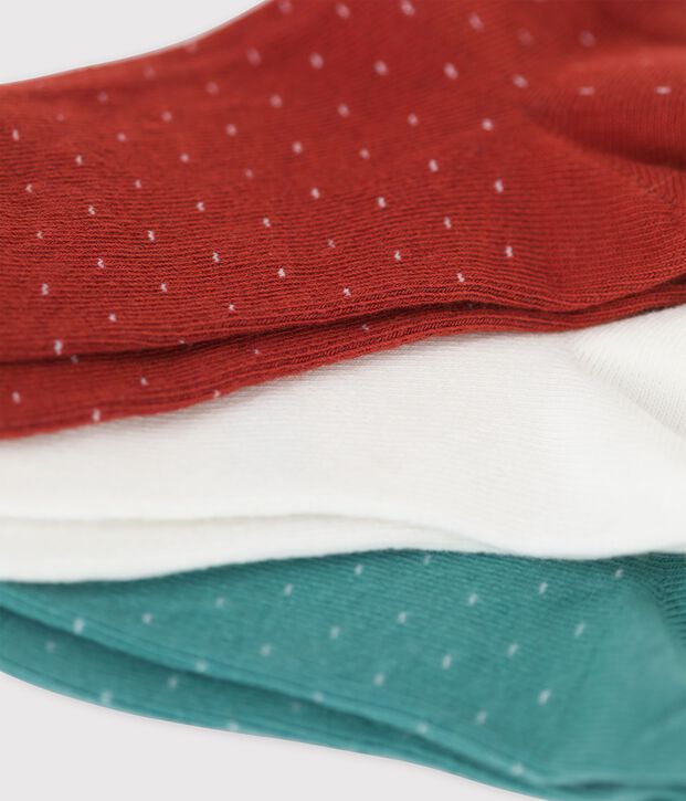 Lot de 3 paires de chaussettes enfant fille multicouleur