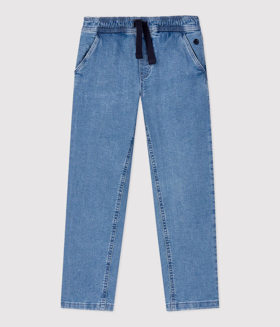 Pantalon regular en denim clair enfant garçon bleu DENIM BLEU
