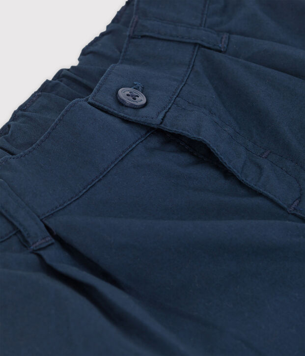 Pantalon en serge craquante b&eacute;b&eacute; bleu marine