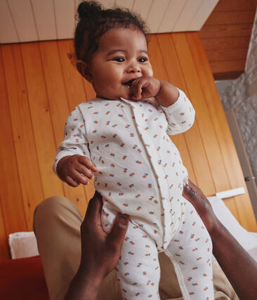 PETIT BATEAU - Bodyjama fleurs en tubique