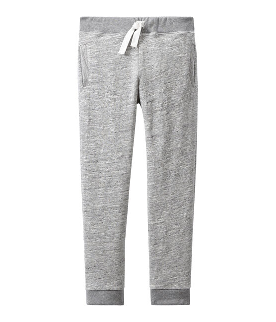 Pantalon garçon en jersey lourd gris Gris