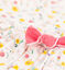 Robe manches courtes en coton enfant fille blanc MARSHMALLOW/blanc MULTICO