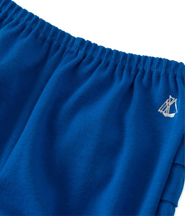 Culotte bloomer b&eacute;b&eacute; fille bleu