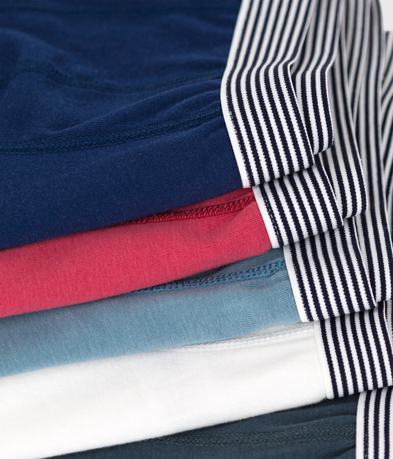 Lot de 5 boxers petit gar&ccedil;on en coton multicouleur