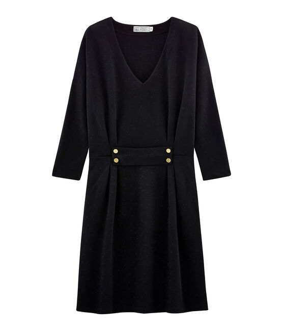 Robe ajustée manches longues femme noir NOIR/noir LUREX NOIR