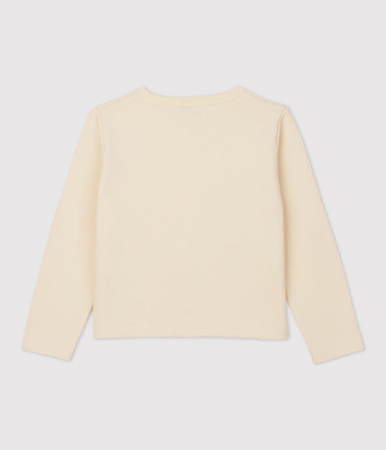 Cardigan en coton enfant fille écru AVALANCHE