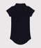 Body manches courtes bébé col polo en coton bleu SMOKING