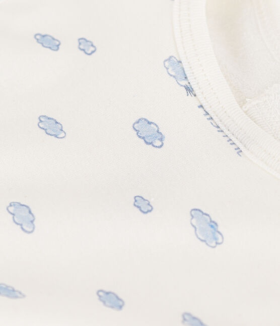 Bavoir imprimé en coton blanc MARSHMALLOW/blanc MULTICO