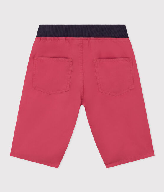 Bermuda en serge de coton enfant garçon rose PAPI