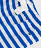 Short bébé en coton rayé bleu PORCELANA/ MARSHMALLOW