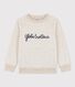 Sweatshirt en molleton brodé enfant fille / garçon