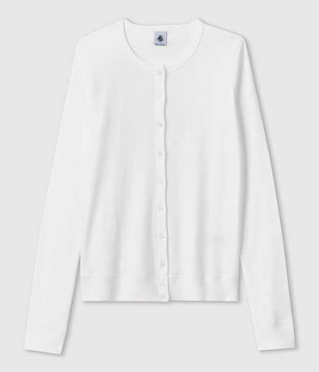 Cardigan iconique femme blanc
