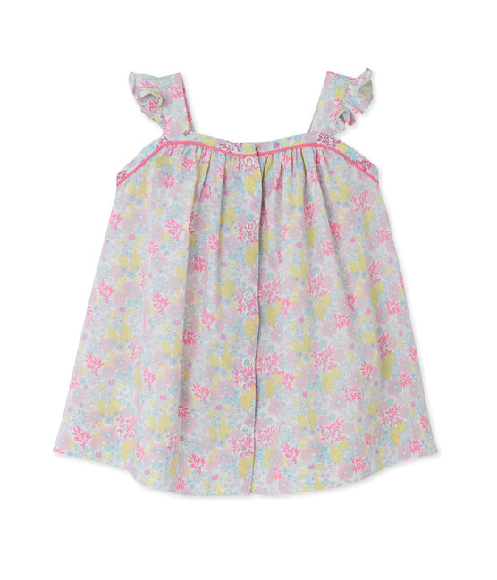 Robe bébé fille imprimée blanc ECUME/blanc MULTICO