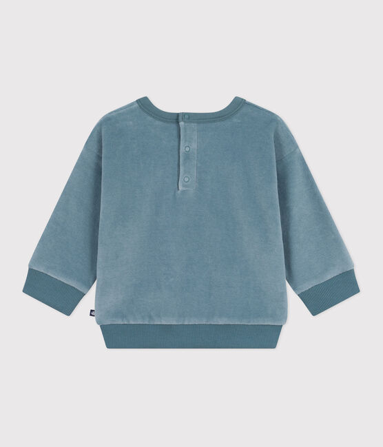 Sweatshirt bébé en bouclette velours uni GOBELIN