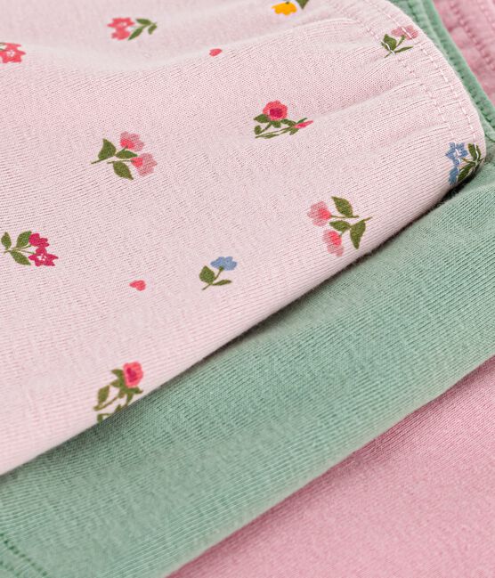 Lot de shorties enfant en coton imprimé fleurs variante 1