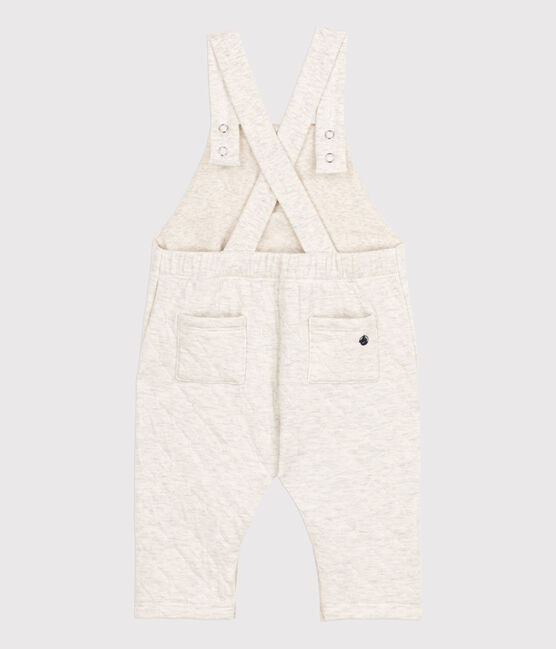 Salopette longue bébé en tubique matelassé beige MONTELIMAR CHINE