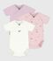 Lot de bodies crois&eacute;s manches courtes en coton imprim&eacute; b&eacute;b&eacute; multicouleur