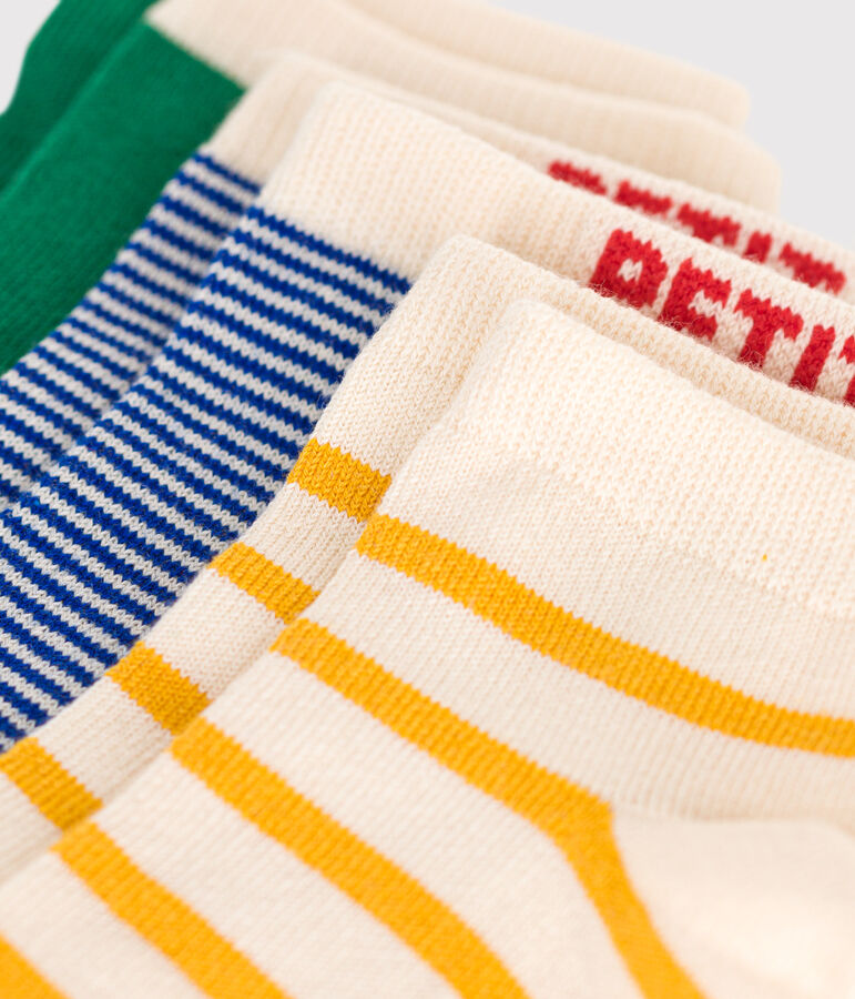 3 paires de chaussettes en coton enfant variante 1