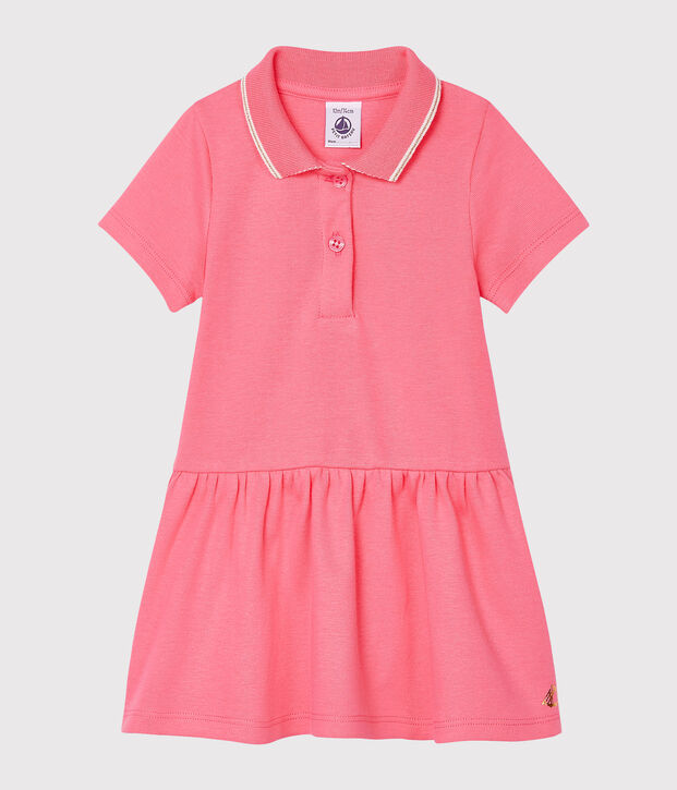 Robe polo b&eacute;b&eacute; fille rose