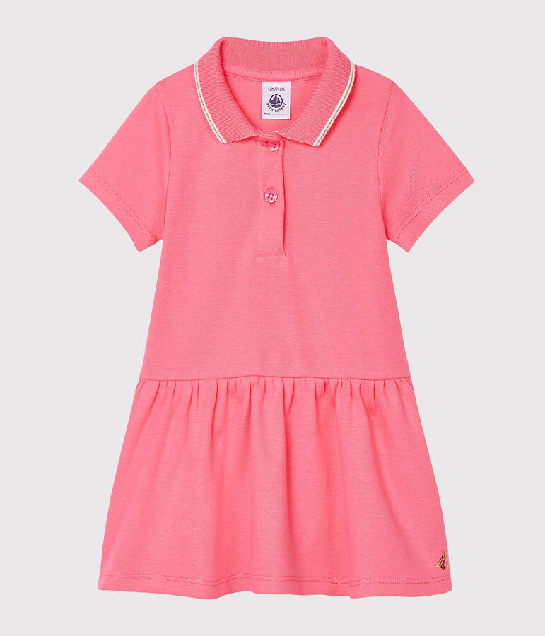 Robe polo b&eacute;b&eacute; fille rose CUPCAKE