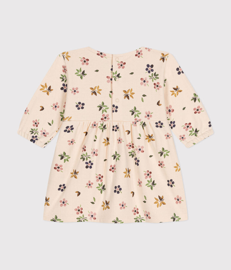 Robe manches longues en tubique b&eacute;b&eacute; blanc AVALANCHE/ MULTICO