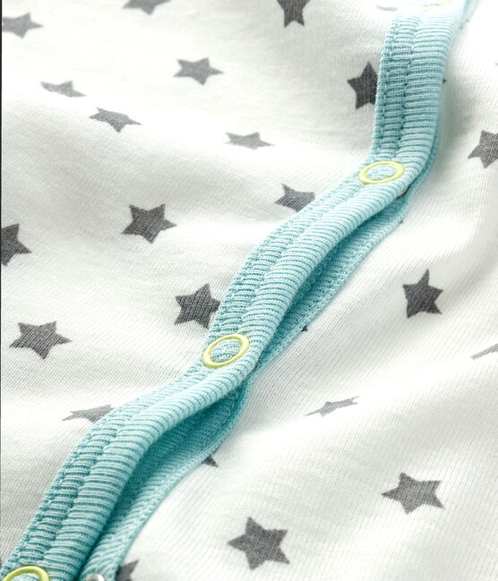 Dors bien b&eacute;b&eacute; gar&ccedil;on en c&ocirc;te blanc MARSHMALLOW/gris GRIS