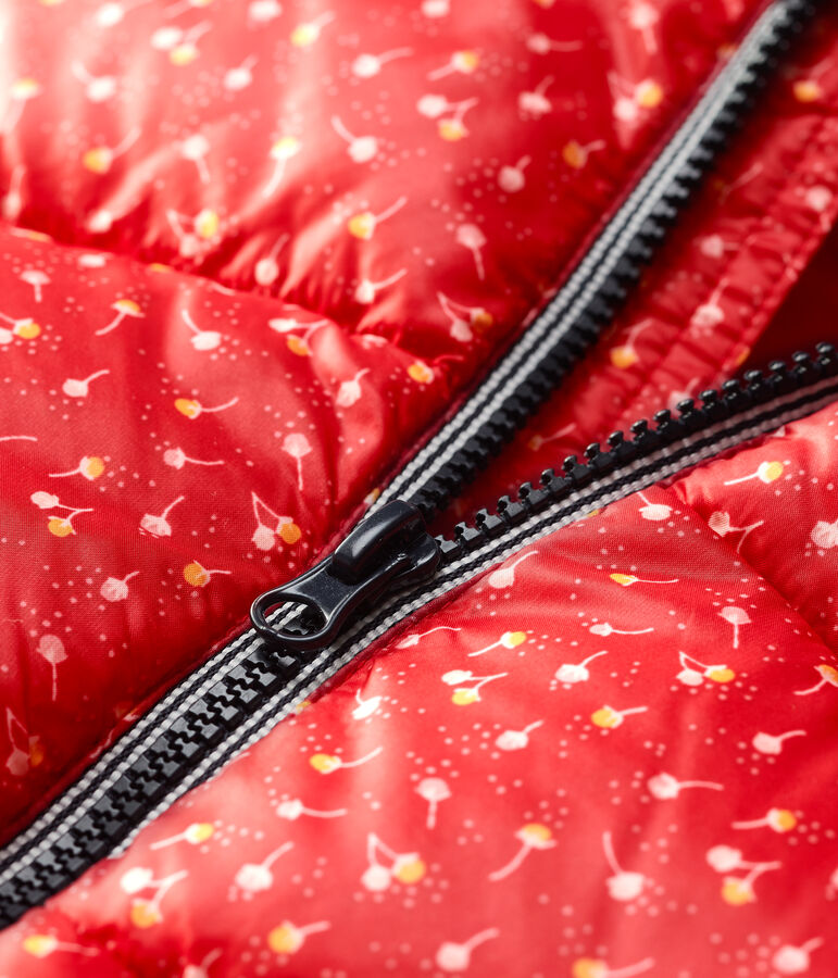 Doudoune matelass&eacute;e b&eacute;b&eacute;. rouge TERKUIT/blanc MULTICO