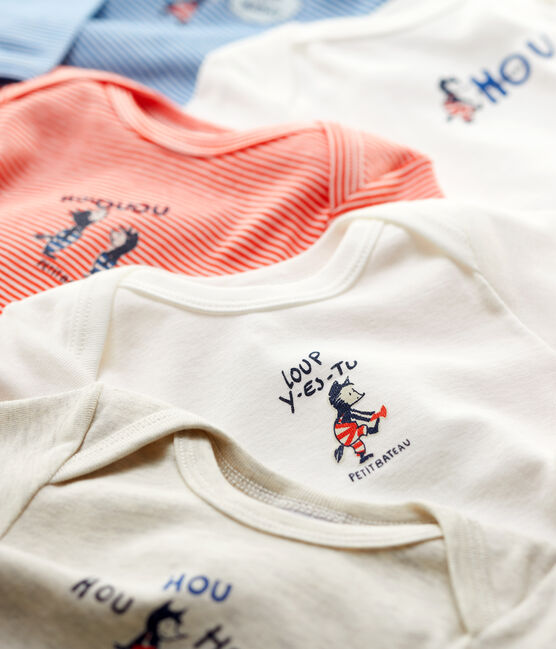 Lot de 5 bodies bébé en coton variante 1